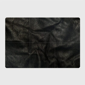 Магнитный плакат 3Х2 с принтом Черная кожа в Тюмени, Полимерный материал с магнитным слоем | 6 деталей размером 9*9 см | Тематика изображения на принте: кожа | кожанка | косуха | рельеф | складки | текстура | черный