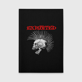 Обложка для автодокументов с принтом The Exploited в Тюмени, натуральная кожа |  размер 19,9*13 см; внутри 4 больших “конверта” для документов и один маленький отдел — туда идеально встанут права | exploited | punks | punks not dead | the exploited | панк не сдох | панки | уоти | череп | эксплоитед