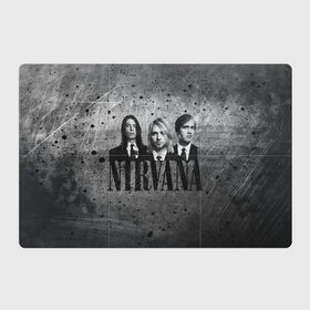 Магнитный плакат 3Х2 с принтом Нирвана в Тюмени, Полимерный материал с магнитным слоем | 6 деталей размером 9*9 см | kurt cobain | nirvana | rock | курт кобейн | нирвана | рок
