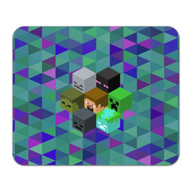 Коврик для мышки прямоугольный с принтом Minecraft в Тюмени, натуральный каучук | размер 230 х 185 мм; запечатка лицевой стороны | creeper | minecraft | блок | игра | крипер | майнкрафт | победитель | приключения
