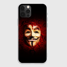 Чехол для iPhone 12 Pro Max с принтом Кровавая маска в Тюмени, Силикон |  | Тематика изображения на принте: красный фон | кровь | лицо в крови | маска | маска в крови | популярная маска | розы