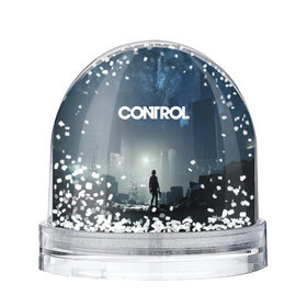 Снежный шар с принтом Control / Контрол в Тюмени, Пластик | Изображение внутри шара печатается на глянцевой фотобумаге с двух сторон | control | game | remedy | игры | контрол | ремеди