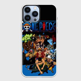 Чехол для iPhone 13 Pro Max с принтом One Piece синий всплеск в Тюмени,  |  | one piece | аниме | все герои | логотип one piece | луффи из one piece