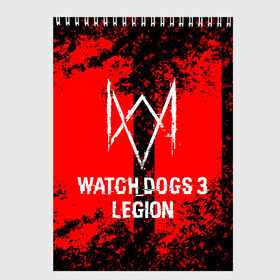 Скетчбук с принтом Watch Dogs Legion в Тюмени, 100% бумага
 | 48 листов, плотность листов — 100 г/м2, плотность картонной обложки — 250 г/м2. Листы скреплены сверху удобной пружинной спиралью | esport | games | watch dogs: legion | боевик | вотч догс легион | игроки | игролюбители | игроманы | игры | киберспорт | сторожевые псы | эйден пирс