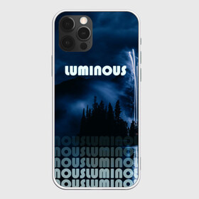 Чехол для iPhone 12 Pro Max с принтом LUMINOUS в Тюмени, Силикон |  | неоновый принт | ночная атмосфера | ночное небо | ночной лес | темные облака | туман | фейерверк