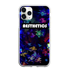 Чехол для iPhone 11 Pro Max матовый с принтом AESTHETICS в Тюмени, Силикон |  | Тематика изображения на принте: брызги красок | неоновая надпись | неоновые цветы | неоновый свет | светодиоды | цветы