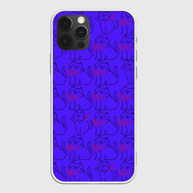 Чехол для iPhone 12 Pro Max с принтом котята фиолетовые котята в Тюмени, Силикон |  | котята котенок киса киска кот кошка бантик бантики бабочка
