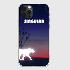 Чехол для iPhone 12 Pro Max с принтом SINGULAR в Тюмени, Силикон |  | Тематика изображения на принте: алый закат | звездное небо | неоновый тигр | ночное небо | тигр на закате