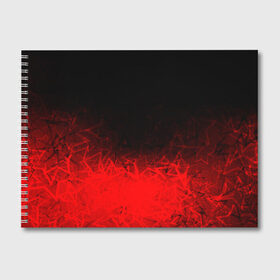 Альбом для рисования с принтом КРАСНО-ЧЕРНЫЙ ГРАДИЕНТ в Тюмени, 100% бумага
 | матовая бумага, плотность 200 мг. | Тематика изображения на принте: black | blood | fire | red | stars | градиент | звезды | красный | кровь | огонь | текстуры | узор | черный