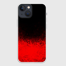 Чехол для iPhone 13 mini с принтом КРАСНО ЧЕРНЫЙ ГРАДИЕНТ в Тюмени,  |  | black | blood | fire | red | stars | градиент | звезды | красный | кровь | огонь | текстуры | узор | черный