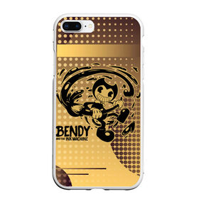 Чехол для iPhone 7Plus/8 Plus матовый с принтом BENDY AND THE INK MACHINE. в Тюмени, Силикон | Область печати: задняя сторона чехла, без боковых панелей | bendy | bendy and the ink machine | бенди | бенди и чернильная машина | большие чудеса | взлёты и падения | движущиеся картинки | последняя бобина | старая песня