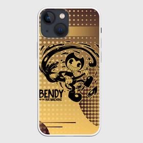 Чехол для iPhone 13 mini с принтом BENDY AND THE INK MACHINE. в Тюмени,  |  | bendy | bendy and the ink machine | бенди | бенди и чернильная машина | большие чудеса | взлёты и падения | движущиеся картинки | последняя бобина | старая песня