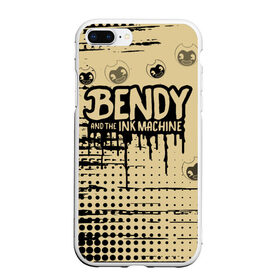 Чехол для iPhone 7Plus/8 Plus матовый с принтом BENDY AND THE INK MACHINE. в Тюмени, Силикон | Область печати: задняя сторона чехла, без боковых панелей | bendy | bendy and the ink machine | бенди | бенди и чернильная машина | большие чудеса | взлёты и падения | движущиеся картинки | последняя бобина | старая песня