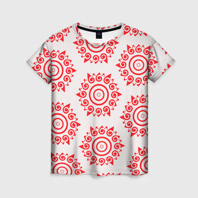 Женская футболка 3D с принтом Цишань Вэнь в Тюмени, 100% полиэфир ( синтетическое хлопкоподобное полотно) | прямой крой, круглый вырез горловины, длина до линии бедер | вэнь жохань | вэнь нин | магистр дьявольского культа | солнце | узор | цишань вэнь