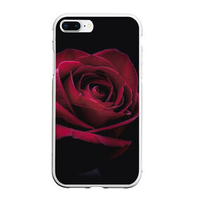 Чехол для iPhone 7Plus/8 Plus матовый с принтом роза в Тюмени, Силикон | Область печати: задняя сторона чехла, без боковых панелей | гибридная роза | красная роза | роза | чайная роза | черная роза