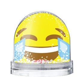 Снежный шар с принтом Эмоджи смех в Тюмени, Пластик | Изображение внутри шара печатается на глянцевой фотобумаге с двух сторон | cursed | emoji | ржака | смайл | смех | эмодзи