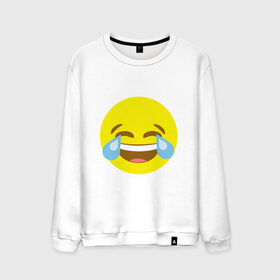 Мужской свитшот хлопок с принтом Эмоджи смех в Тюмени, 100% хлопок |  | cursed | emoji | ржака | смайл | смех | эмодзи