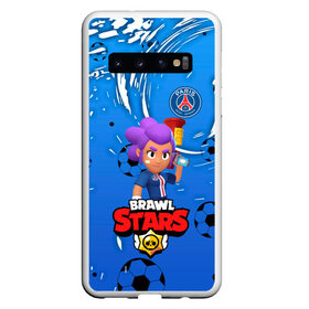 Чехол для Samsung Galaxy S10 с принтом BRAWL STARS SHELLY \ PSG. в Тюмени, Силикон | Область печати: задняя сторона чехла, без боковых панелей | 8 bit | amber | brawl stars | crow | gale | leon | max | mecha | mecha crow | mr.p | psg | sally leon | shark | shelly | tara | virus 8 bit | werewolf leon | акула | амбер | берли | бравл старс | ворон | макс | оборотень | псж | шелли