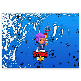 Поздравительная открытка с принтом BRAWL STARS SHELLY \ PSG. в Тюмени, 100% бумага | плотность бумаги 280 г/м2, матовая, на обратной стороне линовка и место для марки
 | 8 bit | amber | brawl stars | crow | gale | leon | max | mecha | mecha crow | mr.p | psg | sally leon | shark | shelly | tara | virus 8 bit | werewolf leon | акула | амбер | берли | бравл старс | ворон | макс | оборотень | псж | шелли