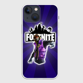 Чехол для iPhone 13 mini с принтом FORTNITE в Тюмени,  |  | компьютерная игра | логотип игры | логотип фортнайт | персонаж из фортнайт | подарок ребёнку | фортнайт