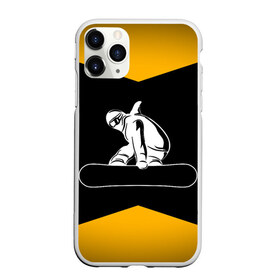 Чехол для iPhone 11 Pro матовый с принтом Сноубордист в Тюмени, Силикон |  | snowboard | snowboarding | горные лыжи | прыжок | сноуборд | сноубординг | сноубордист | экстрим