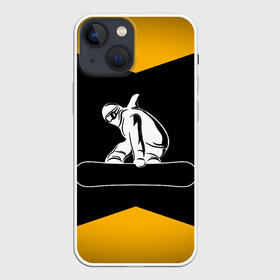 Чехол для iPhone 13 mini с принтом Сноубордист в Тюмени,  |  | snowboard | snowboarding | горные лыжи | прыжок | сноуборд | сноубординг | сноубордист | экстрим