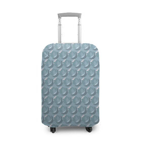Чехол для чемодана 3D с принтом Пупырки в Тюмени, 86% полиэфир, 14% спандекс | двустороннее нанесение принта, прорези для ручек и колес | капли | круг | мода | пупырка | стиль | текстура | узор