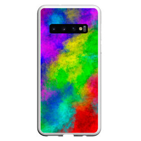 Чехол для Samsung Galaxy S10 с принтом Multicolored в Тюмени, Силикон | Область печати: задняя сторона чехла, без боковых панелей | Тематика изображения на принте: abstract | colorful | holi | neon | pattern | rainbow | texture | абстракция | граффити | дым | искусство | кислота | кислотный | краска | красочный | микс | неоновый | облака | радуга | радужный | текстура | туман | узор | холи