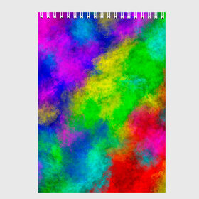 Скетчбук с принтом Multicolored в Тюмени, 100% бумага
 | 48 листов, плотность листов — 100 г/м2, плотность картонной обложки — 250 г/м2. Листы скреплены сверху удобной пружинной спиралью | abstract | colorful | holi | neon | pattern | rainbow | texture | абстракция | граффити | дым | искусство | кислота | кислотный | краска | красочный | микс | неоновый | облака | радуга | радужный | текстура | туман | узор | холи