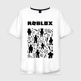Мужская футболка хлопок Oversize с принтом ROBLOX в Тюмени, 100% хлопок | свободный крой, круглый ворот, “спинка” длиннее передней части | piggy | roblox | roblox games | roblox piggy | игра роблокс | пигги. | роблокс | роблокс пигги | робукс