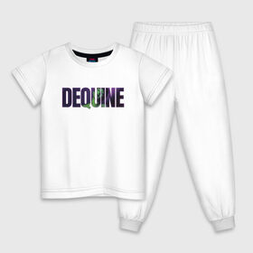 Детская пижама хлопок с принтом Dequine в Тюмени, 100% хлопок |  брюки и футболка прямого кроя, без карманов, на брюках мягкая резинка на поясе и по низу штанин
 | Тематика изображения на принте: 