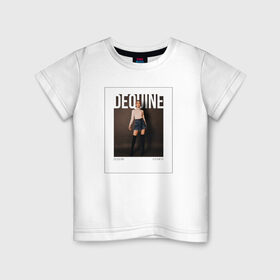 Детская футболка хлопок с принтом Dequine в Тюмени, 100% хлопок | круглый вырез горловины, полуприлегающий силуэт, длина до линии бедер | dequine | vishnya | вишня | данеля садыкова | деквин | декуин | дэквин