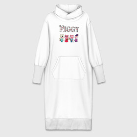 Платье удлиненное хлопок с принтом ROBLOX PIGGY в Тюмени,  |  | piggy | roblox | roblox games | roblox piggy | игра роблокс | пигги. | роблокс | роблокс пигги | робукс