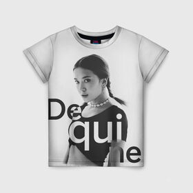 Детская футболка 3D с принтом Dequine в Тюмени, 100% гипоаллергенный полиэфир | прямой крой, круглый вырез горловины, длина до линии бедер, чуть спущенное плечо, ткань немного тянется | Тематика изображения на принте: 