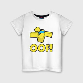 Детская футболка хлопок с принтом ROBLOX в Тюмени, 100% хлопок | круглый вырез горловины, полуприлегающий силуэт, длина до линии бедер | piggy | roblox | roblox games | roblox piggy | игра роблокс | пигги. | роблокс | роблокс пигги | робукс