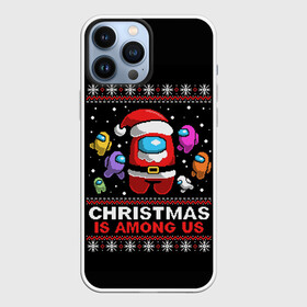 Чехол для iPhone 13 Pro Max с принтом Among Us в Тюмени,  |  | 2021 | 21 | 2k21 | among | among us | christmas | crewmate | game | impistor | new | santa | snow | space | us | vote | year | выживший | год | дед | игра | клаус | космос | мороз | невиновный | новый | предатель | рождество | самозванец | сант