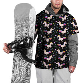 Накидка на куртку 3D с принтом Unicorns pattern в Тюмени, 100% полиэстер |  | flower | hoofs | horn | leaf | mane | pattern | star | unicorn | грива | единорог | звезда | копыта | лист | рог | узор | цветок