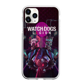 Чехол для iPhone 11 Pro Max матовый с принтом Watch Dogs: Legion в Тюмени, Силикон |  | будущее | киберпанк | маски | череп