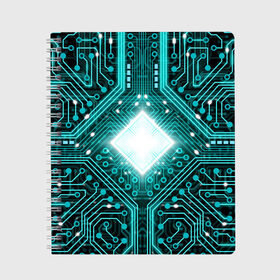 Тетрадь с принтом Схема в Тюмени, 100% бумага | 48 листов, плотность листов — 60 г/м2, плотность картонной обложки — 250 г/м2. Листы скреплены сбоку удобной пружинной спиралью. Уголки страниц и обложки скругленные. Цвет линий — светло-серый
 | background | board | chip | circuit | processor | texture | плата | процессор | схема | текстура | фон | чип