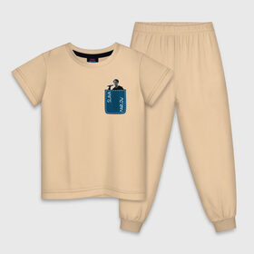 Детская пижама хлопок с принтом SLAVA MARLOW в Тюмени, 100% хлопок |  брюки и футболка прямого кроя, без карманов, на брюках мягкая резинка на поясе и по низу штанин
 | slava marlow | артемготлиб | моргенштерн | рэп