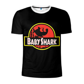 Мужская футболка 3D спортивная с принтом Baby Shark в Тюмени, 100% полиэстер с улучшенными характеристиками | приталенный силуэт, круглая горловина, широкие плечи, сужается к линии бедра | baby | brother | dady | mummy | ocean | sea | shark | sister | youtube | акула | акуленок | анимация | бабушка | брат | дедушка | клип | мама | море | мульт | мультфильм | океан | папа | сестра | ютуб