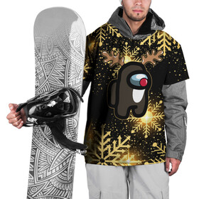 Накидка на куртку 3D с принтом AMONG US НОВОГОДНИЙ в Тюмени, 100% полиэстер |  | among us | амонг ас | зима | игра | космический | космический корабль | космонавт | космос | мем | новый год | олень | праздник | снежинки | среди нас | экшен