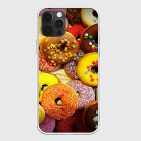Чехол для iPhone 12 Pro Max с принтом Сладкие пончики в Тюмени, Силикон |  | еда | пончики | сладости | цветной | яркий