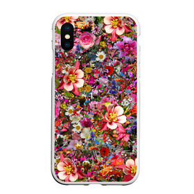 Чехол для iPhone XS Max матовый с принтом Цветочки в Тюмени, Силикон | Область печати: задняя сторона чехла, без боковых панелей | ромашки | футболка в цветочек | футболка с цветочками | цветочки | цветы