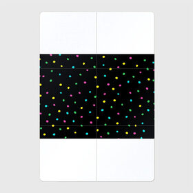 Магнитный плакат 2Х3 с принтом Конфетти в Тюмени, Полимерный материал с магнитным слоем | 6 деталей размером 9*9 см | веселье | конфетти | паттерн | праздник | радость | радужный | разноцветный | черный