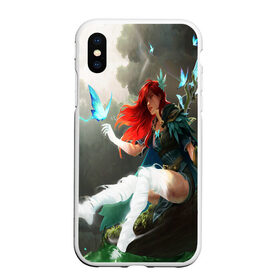 Чехол для iPhone XS Max матовый с принтом Windranger Dota в Тюмени, Силикон | Область печати: задняя сторона чехла, без боковых панелей | Тематика изображения на принте: 2 | arcana | dota | dota 2 | dota2 | international | juggernaut | steam | storm spirit | valve | windranger | аркана на вр | вр | дота | дота 2 | дота2