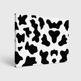Холст прямоугольный с принтом Му-му в Тюмени, 100% ПВХ |  | Тематика изображения на принте: абстракция | бык | кожа коровы | корова | му му | пятна | черно белое | черно белые пятна