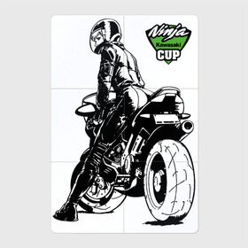 Магнитный плакат 2Х3 с принтом Kawasaki Ninja Cup в Тюмени, Полимерный материал с магнитным слоем | 6 деталей размером 9*9 см | Тематика изображения на принте: cup | engine | girl | helmet | motorcycle | power | двигатель | девушка | кубок | мотоцикл | мощь | шлем