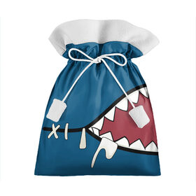 Подарочный 3D мешок с принтом Акула gawr gura в Тюмени, 100% полиэстер | Размер: 29*39 см | Тематика изображения на принте: baby shark | gawr gura | акула | акуленок | акулы | с акулами | с акулой | челюсти