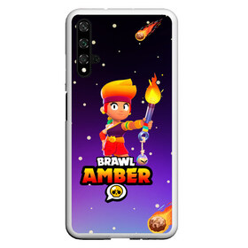 Чехол для Honor 20 с принтом BRAWL STARS AMBER в Тюмени, Силикон | Область печати: задняя сторона чехла, без боковых панелей | Тематика изображения на принте: 8 bit | amber | brawl stars | colette | crow | gale | leon | max | mecha | mecha crow | mr.p | sally leon | shark | tara | virus 8 bit | werewolf leon | акула | амбер | берли | бравл старс | ворон | коллет | макс | оборотень